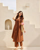 Basic V-Neck Kurta Set with Pants