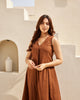 Basic V-Neck Kurta Set with Pants