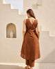 Basic V-Neck Kurta Set with Pants