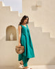 Basic V-Neck Kurta Set with Pants