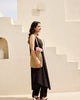 Basic V-Neck Kurta Set with Pants