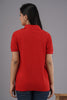 Lykcon Men's Polo Neck Premium Cotton T-Shirt-Red