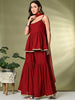 "Gulnaar Tiered Sharara Set –  Elegance with Golden Gota"