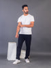 Lykcon Men's Round Neck Premium Cotton T-Shirt- White