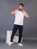 Lykcon Men's Round Neck Premium Cotton T-Shirt- White