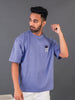 Lykcon Unisex Cotton Lycra Printed Graphic T-Shirt-Astronaut-Lavender