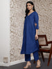 Basic V-Neck Kurta Set with Pants