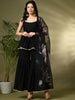 "Gulnaar Tiered Sharara Set –  Elegance with Golden Gota"