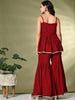 "Gulnaar Tiered Sharara Set –  Elegance with Golden Gota"